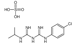 (1E)-1-[amino-(4-chloroanilino)methylidene]-2-propan-2-ylguanidine,sulfuric acid结构式