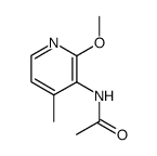 3-acetamido-2-methoxy-4-methylpyridine Structure
