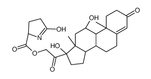 11beta,17-dihydroxy-3,20-dioxopregn-4-en-21-yl 5-oxo-L-prolinate picture