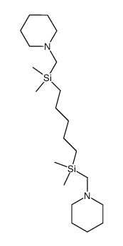 N,N'-(2,2,8,8-Tetramethyl-2,8-disilanonamethylen)dipiperidin Structure