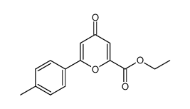 ethyl 4-oxo-6-(p-tolyl)-4H-pyran-2-carboxylate Structure