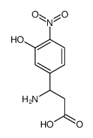 3-氨基-3-(3-羟基-4-硝基苯基)-丙酸结构式