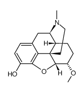 4,5α-epoxy-6α-methoxy-17-methyl-morphinan-3-ol Structure