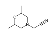 4-Morpholineacetonitrile,2,6-dimethyl-(9CI) Structure