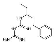 1-(diaminomethylidene)-2-(1-phenylpentan-3-yl)guanidine结构式