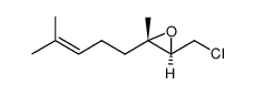 (2R,3S)-3-(chloromethyl)-2-methyl-2-(4-methylpent-3-enyl)oxirane Structure
