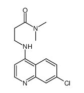 3-(7-Chloro-4-quinolylamino)-N,N-dimethylpropionamide structure