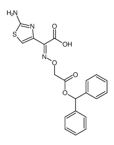 (Z)-2-(2-aminothiazol-4-yl)-2-((2-(benzhydryloxy)-2-oxoethoxy)imino)acetic acid Structure