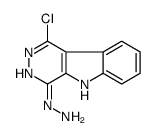 3,5-Dihydro-1-chloro-4H-pyridazino(4,5-B)indol-4-one hydrazone结构式