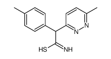 2-(4-methylphenyl)-2-(6-methylpyridazin-3-yl)ethanethioamide Structure