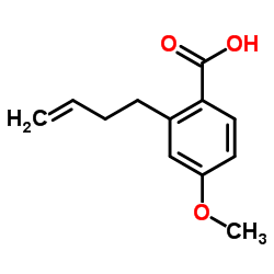2-(3-Buten-1-yl)-4-methoxybenzoic acid结构式