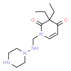 N-aminomethylpiperazine 3,3-diethyl-2,4-pyridinedione Structure
