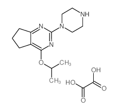 4-Isopropoxy-2-(1-piperazinyl)-6,7-dihydro-5H-cyclopenta[d]pyrimidine oxalate结构式