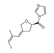 Imidazol-1-yl-{(R)-4-[(Z)-3-iodo-2-methyl-prop-2-en-(Z)-ylidene]-tetrahydro-furan-2-yl}-methanone Structure