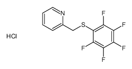 2-[(2,3,4,5,6-pentafluorophenyl)sulfanylmethyl]pyridine,hydrochloride结构式