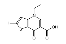 4-ethyl-2-iodo-7-oxothieno[3,2-b]pyridine-6-carboxylic acid Structure