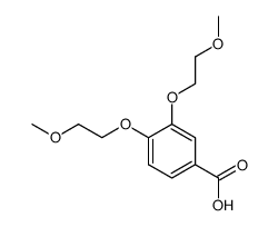 3,4-bis(2-methoxyethoxy)-benzoic acid结构式