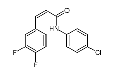 N-(4-chlorophenyl)-3-(3,4-difluorophenyl)prop-2-enamide结构式