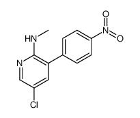 5-chloro-N-methyl-3-(4-nitrophenyl)pyridin-2-amine Structure
