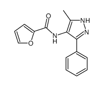 N-(5-methyl-3-phenyl-1H-pyrazol-4-yl)furan-2-carboxamide Structure