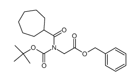 benzyl 2-(tert-butoxycarbonylcycloheptanecarbonylamino)acetate Structure