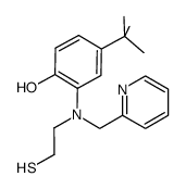 2-[N-(2-mercaptoethyl)-N-(2-pyridylmethyl)]amino-4-tert-butylphenol结构式