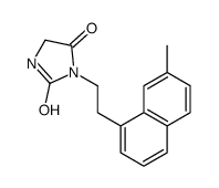 3-[2-(7-methylnaphthalen-1-yl)ethyl]imidazolidine-2,4-dione结构式