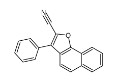 3-phenylbenzo[g][1]benzofuran-2-carbonitrile结构式