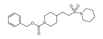 benzyl 4-[2-(piperidin-1-ylsulfonyl)ethyl]piperidine-1-carboxylate结构式