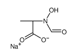 sodium,(2S)-2-[formyl(hydroxy)amino]propanoate结构式