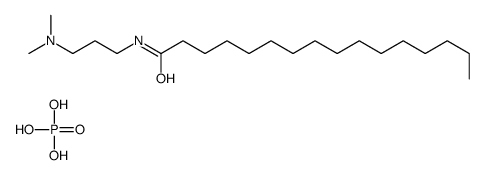 N-[3-(dimethylamino)propyl]palmitamide phosphate structure