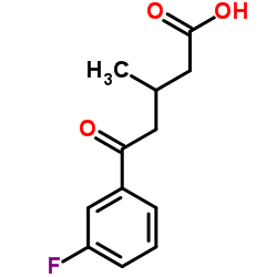 5-(3-FLUOROPHENYL)-3-METHYL-5-OXOVALERIC ACID结构式