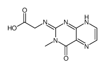 2-[(3-methyl-4-oxopteridin-2-yl)amino]acetic acid结构式