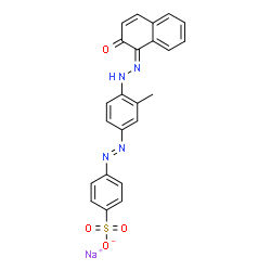 sodium 4-[[4-[(2-hydroxy-1-naphthyl)azo]-3-methylphenyl]azo]benzenesulphonate结构式
