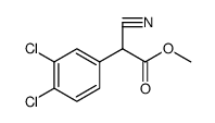 Benzeneacetic acid, 3,4-dichloro-a-cyano-, Methyl ester Structure