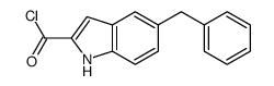 5-benzyl-1H-indole-2-carbonyl chloride结构式