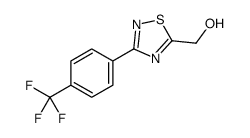 (3-[4-(TRIFLUOROMETHYL)PHENYL]-1,2,4-THIADIAZOL-5-YL)METHANOL Structure