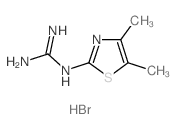 1-(4,5-Dimethyl-1,3-thiazol-2-yl)guanidine hydrobromide结构式