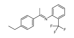 (1E)-1-(4-Ethylphenyl)-N-[2-(trifluoromethyl)phenyl]ethanimine Structure