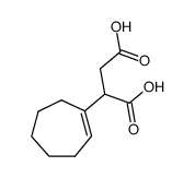 cyclohept-1-enyl-succinic acid Structure