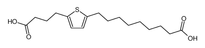 9-[5-(3-carboxy-propyl)-[2]thienyl]-nonanoic acid结构式