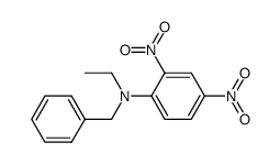 N-ethyl-N-benzyl-2,4-dinitro-aniline结构式