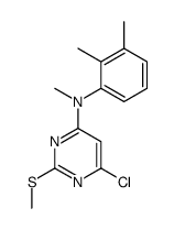 6-chloro-N-(2,3-dimethylphenyl)-N-methyl-2-(methylthio)pyrimidin-4-amine结构式