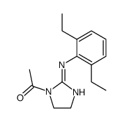 1-acetyl-N-(2,6-diethylphenyl)-4,5-dihydro-1H-imidazol-2(3H)-imine Structure