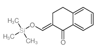 (2E)-2-(trimethylsilyloxymethylidene)tetralin-1-one Structure