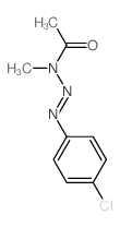 N-(4-chlorophenyl)diazenyl-N-methyl-acetamide Structure