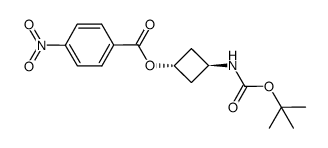 trans-3-[(tert-butoxycarbonyl)amino]cyclobutyl 4-nitrobenzoate Structure