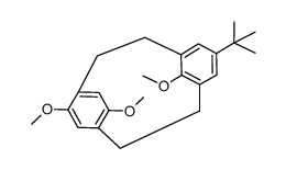 8,12,15-trimethoxy-5-tert-butyl(2.2)metacyclophane结构式