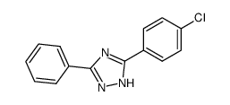 3-phenyl-5-(4-chlorophenyl)-1H-1,2,4-triazole结构式