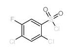 2,4-二氯-5-氟苯磺酰氯结构式